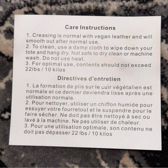 Vince Camuto Pebbled Vegan Leather Grey and Black Luxury Tote - Picture 10 of 13